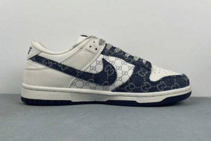 Nike Dunk Low x Gucci Inspired Denim Sneakers